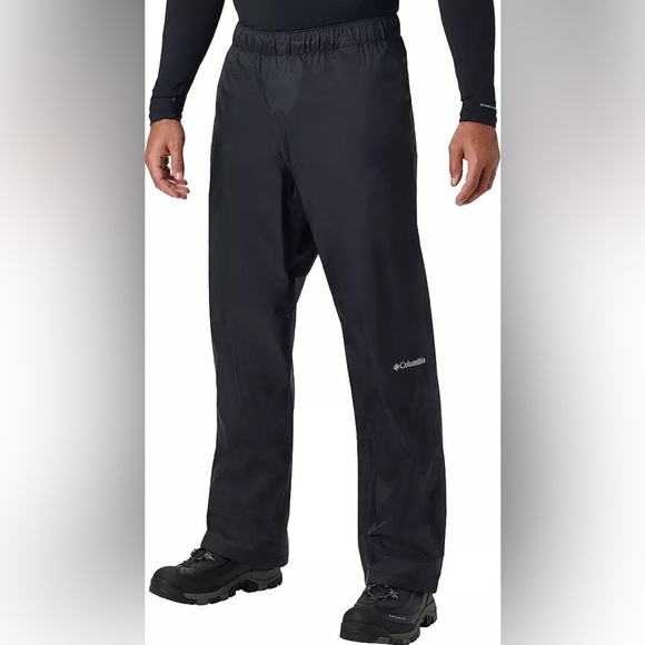 Columbia Men's Tall & Extended Rebel Roamer Rain Pants Black Sz 4XT - Picture 1 of 11